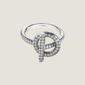 Hermes Echappee Diamond 18K Gold Ring