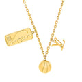 Louis Vuitton Tab Pendant 18K Gold Necklace