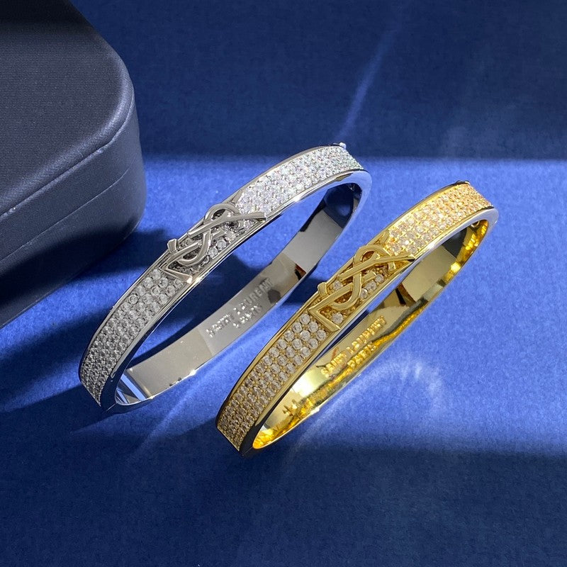YSL Diamond 18K Gold Bracelet