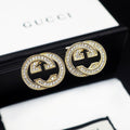 Gucci Double Diamonds 18K Gold Earrings