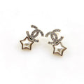 Chanel Star Crystals 18K Gold Earrings