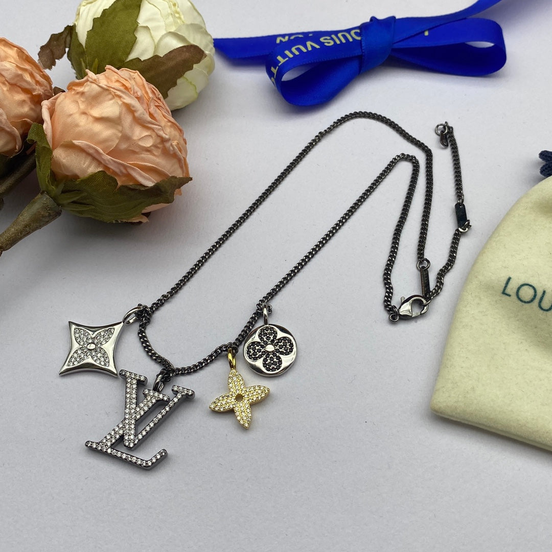 Louis Vuitton Turquoise 18K Gold Necklace