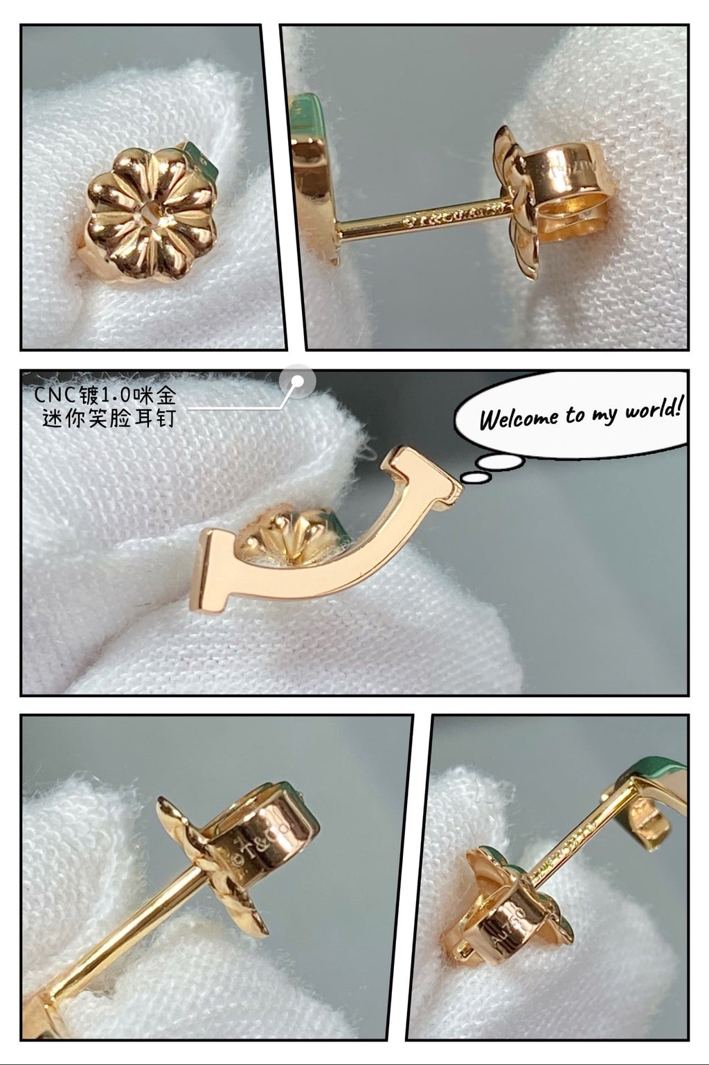 Tiffany Smile 18K Gold Earrings