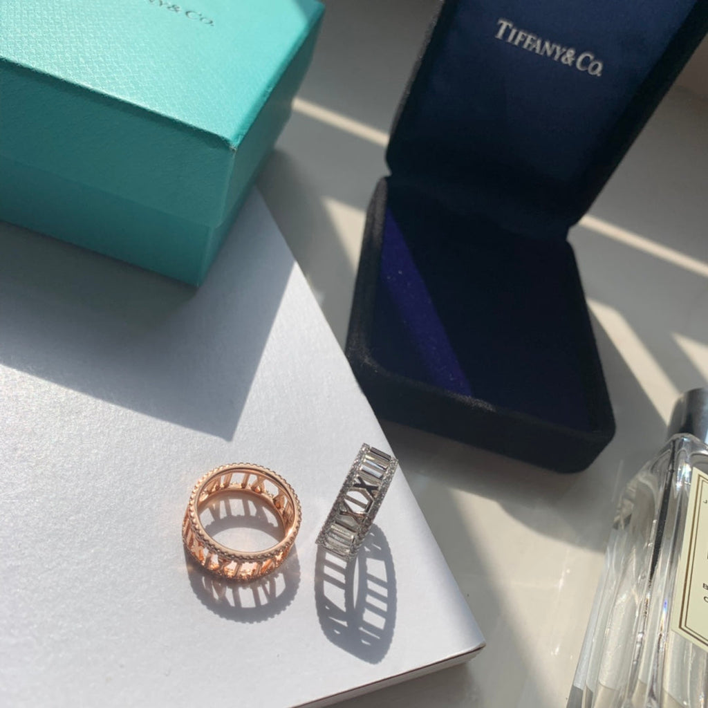 Tiffany Atlas Open Diamond 18K Gold Ring