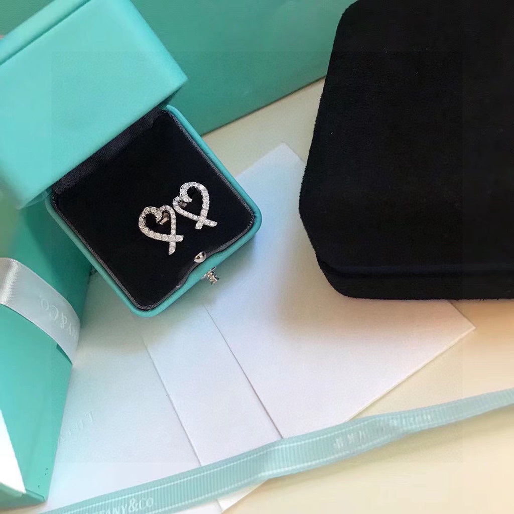 Tiffany Diamond 18K Gold Earrings